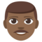 Man - Medium Black emoji on Emojione